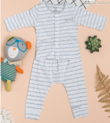 Bộ quần áo sơ sinh Uala kẻ vân cá dài tay UR6052